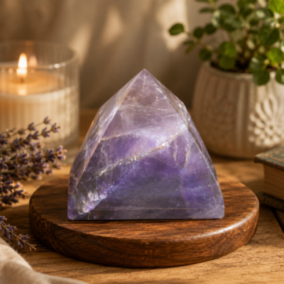 35-40mm Amethyst Pyramid - Image 3