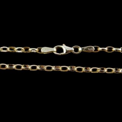 Alternative view of 9ct Gold Anklet – Oval Belcher 3.25mm