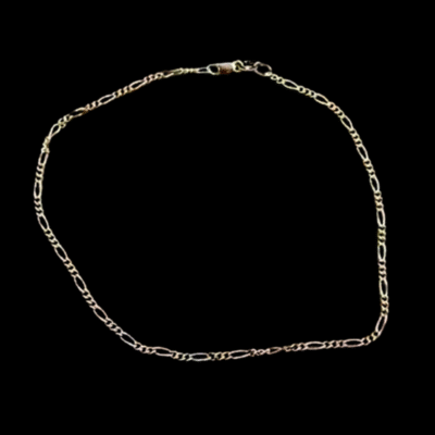 Alternative view of 9ct Gold Anklet – Figaro 2mm