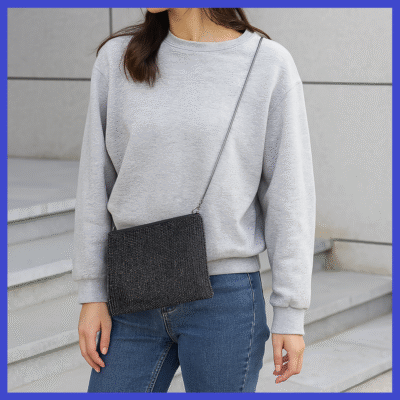 Medium Crystal Diamantes Soft Clutch Black Or Silver