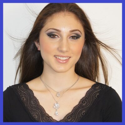 Purple Or Silver Swarovski Crystals Necklace