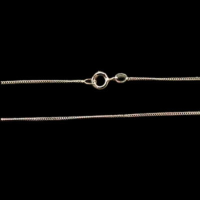 Alternative view of 41cm OR 46cm Italian 9ct Gold Fine Curb Chain 0.7mm Width