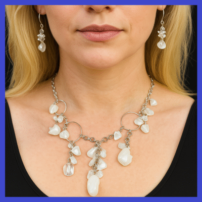 Brazilian Crystals Necklace + Earring Set