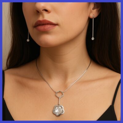 Swarovski Crystals Necklace+Earring Set