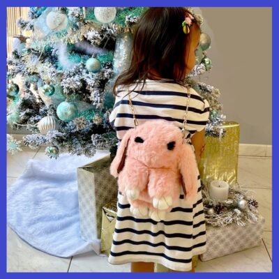 Plush Bunny Bagpack Crossbody Bag Various Colours