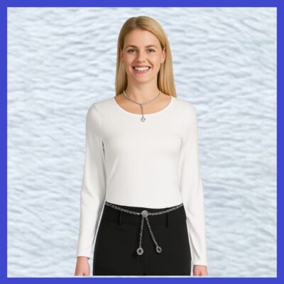 GG Initials Black OR White Metal Belt or Necklace