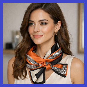 Various Designs Designer 2 Way Silky Neck Scarf + Belt