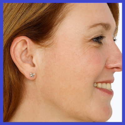 9ct Gold Two Tone Butterfly Earrings With Cubic Zirconia 7x6mm