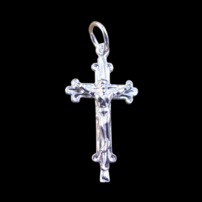 Alternative view of Sterling Silver Crucifix Pendant 13.5x25mm