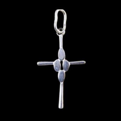 Alternative view of Sterling Silver Cross Pendant 19x29mm