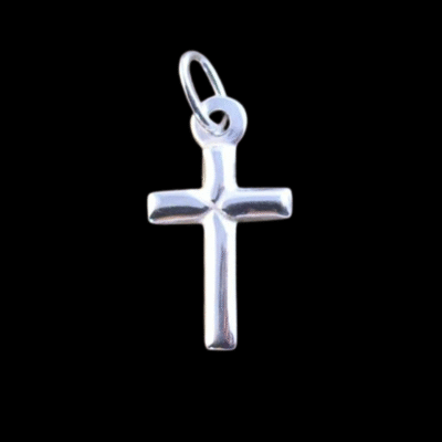 Alternative view of Sterling Silver Apexed Cross Pendant 18x20mm