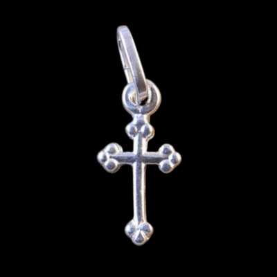 Alternative view of Sterling Silver Cross Pendant 7x14mm