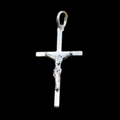 Alternative view of Sterling Silver Pendant – 14.5×23.5mm Crucifix