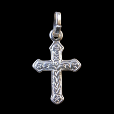 Alternative view of Sterling Silver Cross Pendant 11x18mm