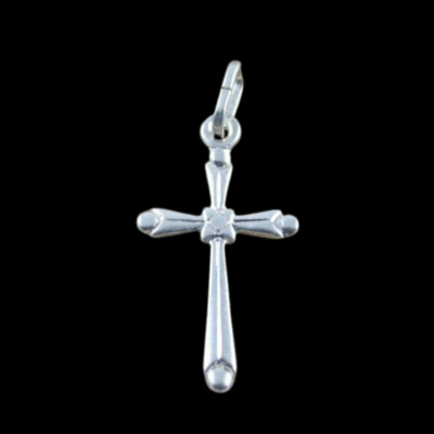 Alternative view of Sterling Silver Cross Pendant 13.75x24mm