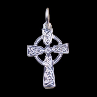 Alternative view of Sterling Silver Celtic Cross Pendant 13x18mm
