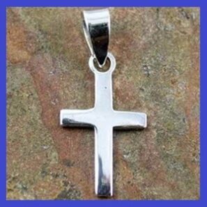 Sterling Silver Small Cross Pendant 11×19.25mm