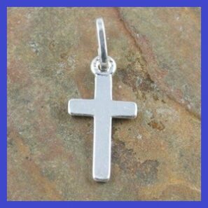 Sterling Silver Cross Pendant 8.75x14mm