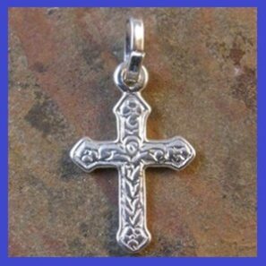 Sterling Silver Cross Pendant 11x18mm