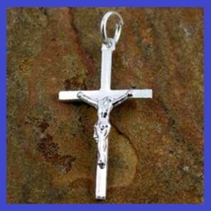 Sterling Silver Pendant – 14.5×23.5mm Crucifix
