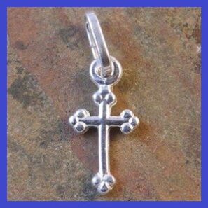 Sterling Silver Cross Pendant 7x14mm