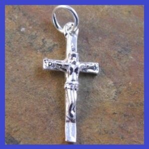 Sterling Silver Crucifix Pendant 9×17.5mm