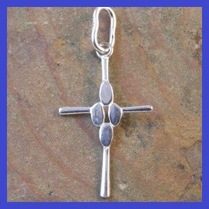 Sterling Silver Cross Pendant 19x29mm
