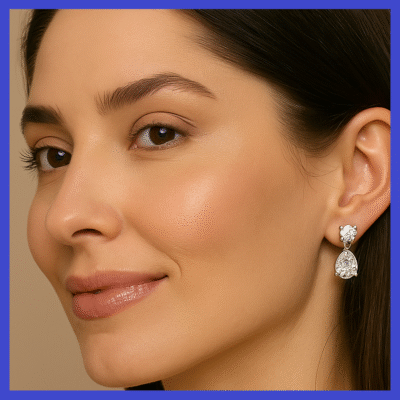 Swarovski Petal Dangling Earring Pair