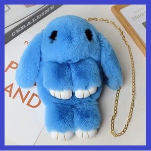 Alternative view of Plush Bunny Bagpack Crossbody Bag Various Colours