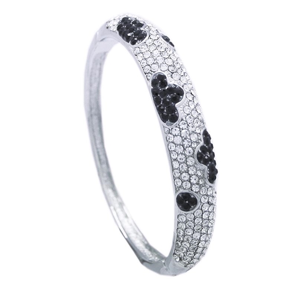 Panda Bangle with Swarovski Crystals - Image 2