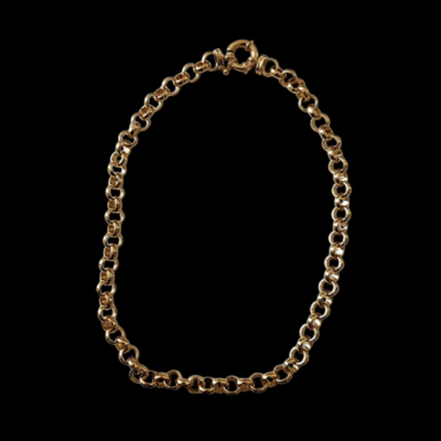 Alternative view of 46cm Length 18Kt Gold Plated Belcher Neck Chain