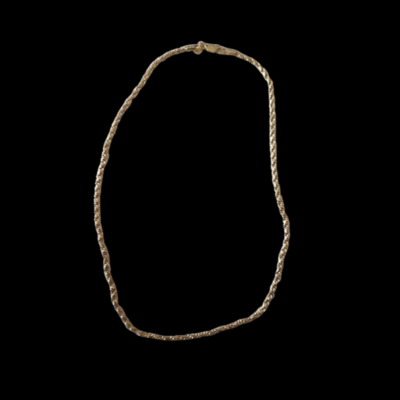 Alternative view of 45cm Length 18K Gold Plated Rope Style Neck Chain