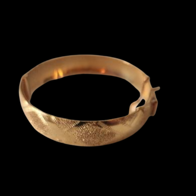 55mm Diameter, 18Kt Gold Plated Childs Bangle - Image 3
