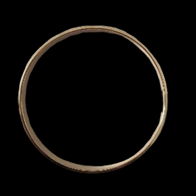 63mm Diameter, 18Kt Gold Plated Bangle - Image 3