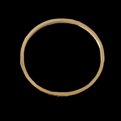 63mm Diameter, 18Kt Gold Plated Bangle With Cubic Zirconia's - Image 3