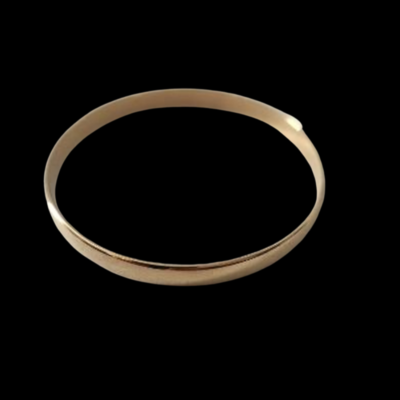 Alternative view of 65mm Diameter, 5mm Width 18Kt Gold Plated Bangle