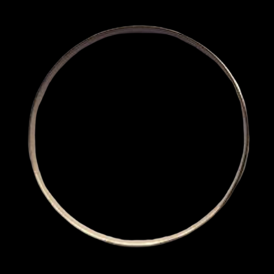 60mm Diameter, 18Kt Gold Plated Bangle - Image 3