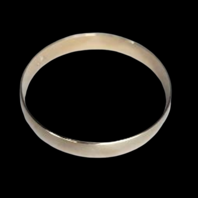 65mm Diameter, 10mm Width, 18Kt Gold Plated Bangle - Image 3