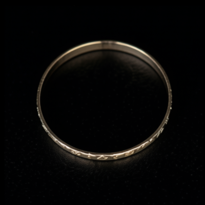 63mm Diameter, 18Kt Gold Plated Bangle - Image 3