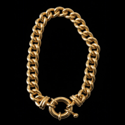 Alternative view of 18K Gold-Plated 21cm Length Euro-Style Bracelet