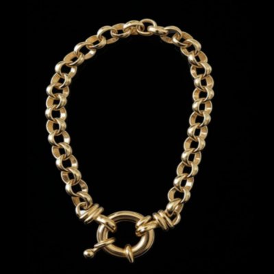 Alternative view of 18Kt Gold-Plated 21cm Length Belcher Bracelet